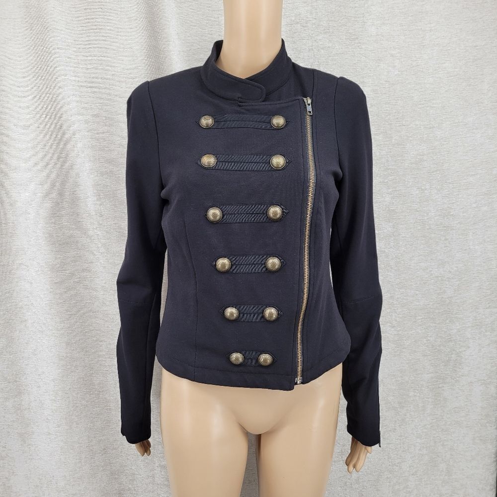 Witchery Women's Black Military Style Jacket Double Breasted
